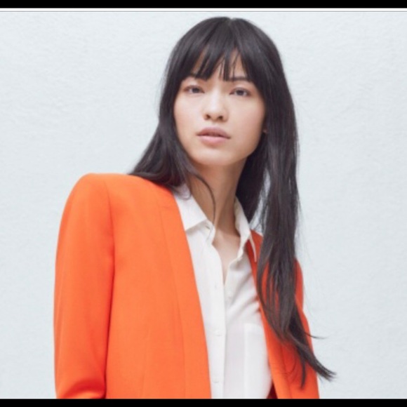 orange jacket zara
